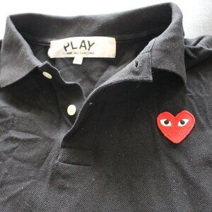 Comme des Garcons black large polo shirt